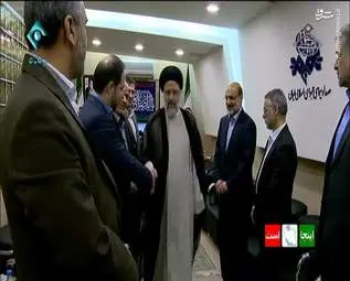 ورود رئیسی به سازمان صدا و سیما + تصاویر