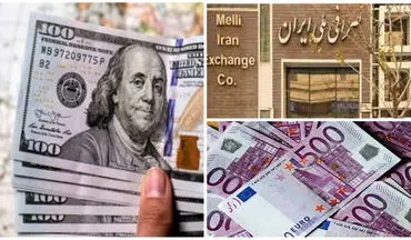 
قیمت دلار و یورو در صرافی ملی شنبه 16 مهر 1401
