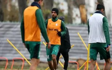 پوشش ارسلان مطهری در تمرین حاشیه‌ساز شد