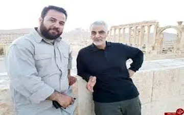 عکس/ حاج قاسم در کنار خبرنگار شبکه خبر در سوریه