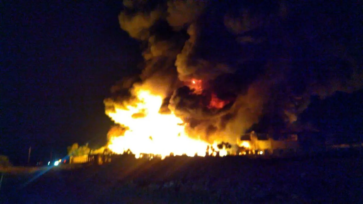 ویدیویی از لحظه وقوع آتش‌سوزی هولناک در یاسوج