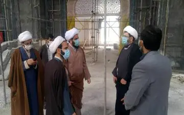بازدید مدیر کل اوقاف استان کرمانشاه از روند اجرای ساخت و توسعه حرم احمد ابن اسحاق 