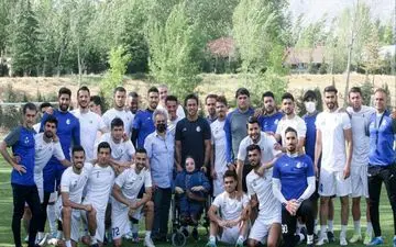 حضور مهتاب ناظری در تمرین استقلال