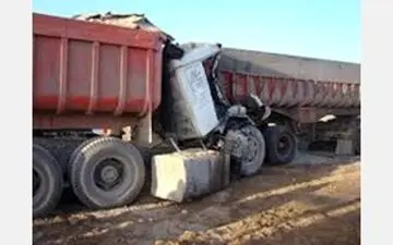 برخورد مرگبار دو تریلی نقتکش