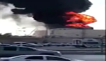 آتش سوزی در یکی از نیروگاه‌های برق ریاض + فیلم 