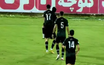 گل اول ملوان به شمس آذر + ویدئو