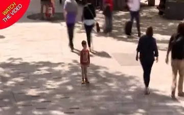 فقط ۷ بزرگسال به کودک گم شده کمک کردند!