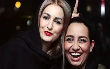 ژست عجیب شقایق دهقان در کنار دختر همسرش