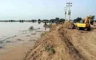 سیلاب جاری از سمت طلائیه ،خرمشهر را تهدید می کند