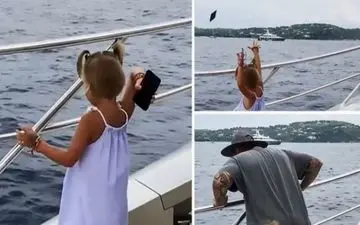 تنبیه پدر معتاد به موبایل توسط دختر خردسال! +فیلم