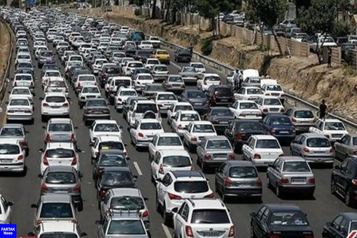 وضعیت ترافیک معابر بزرگراهی تهران در روز اول هفته