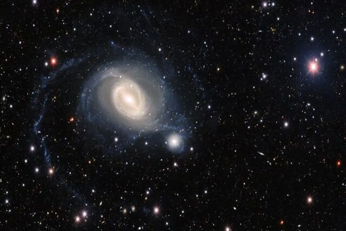 رقص باله 2 کهکشان از منظر یکی از قوی‌ترین دوربین‌های جهان