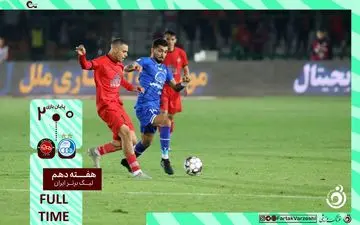 خلاصه بازی استقلال 0 - تراکتور 2 + ویدئو