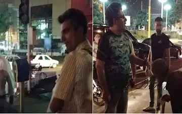 شب‌گردی فردوسی‌پور و رشیدپور در تهران! + عکس