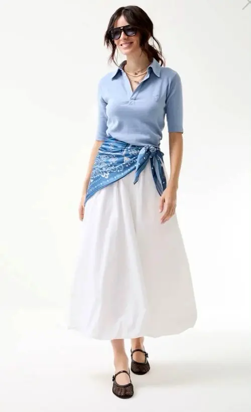 استایل بهاری با دامن