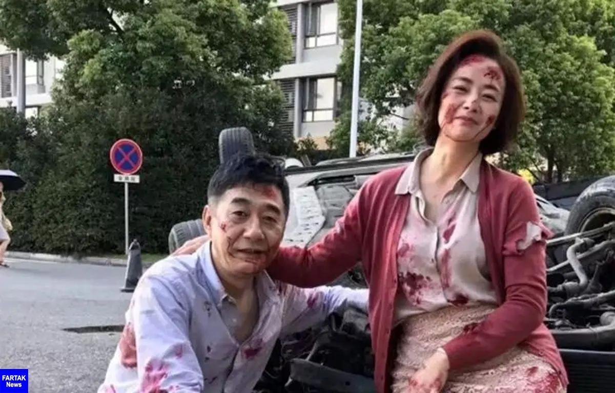  اقدام عجیب زن و شوهر پس از تصادف شدید ! + عکس 