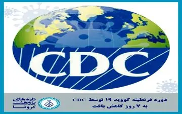 دوره قرنطینه از 14 روز به 7 روز کاهش یافت