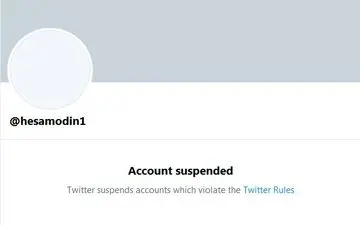 
توئیتر صفحه حسام الدین آشنا را تعلیق کرد
