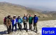 صعودتیم کوهنوردی  سرابله  به قله ۳۵۸۰ متری یخچال