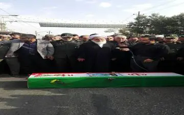 تشییع پیکر شهید ابوالفضل بیگی‌نیا در کرمانشاه