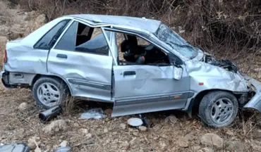 سقوط پراید به پرتگاه در محور لردگان؛ ۳ نفر مصدوم شدند