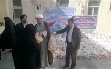 توزیع ۱۴۰ بسته غذایی و بهداشتی جهت ایتام کرمانشاه