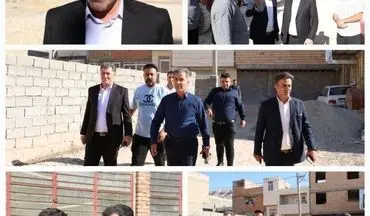 بازدید امروز شهردار و اعضای شورا از محله میلاد ۴ و آغاز عملیات عمرانی