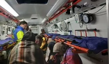 واژگونی اتوبوس در محور کرمانشاه-بیستون ۲۵ مصدوم بر جای گذاشت