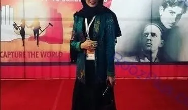 تیپ متفاوت خانم بازیگر روی فرش قرمز جشنواره هندوستان+عکس
