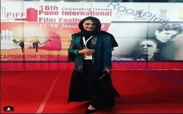 تیپ متفاوت خانم بازیگر روی فرش قرمز جشنواره هندوستان+عکس