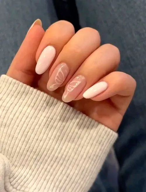 طرح ناخن‌های ساده و رنگی