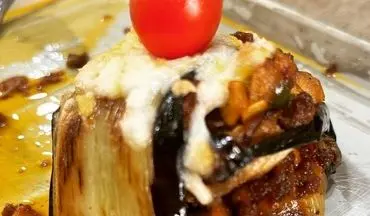 طرز تهیه یک پیش غذای خوشمزه |  رول بادمجان و پنیر عالیه!