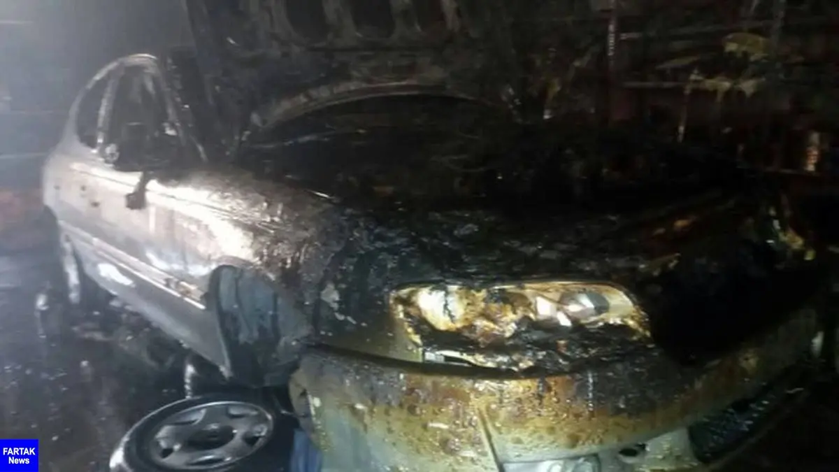 سوختن ۶ خودرو خارجی در آتش یک تعمیرگاه