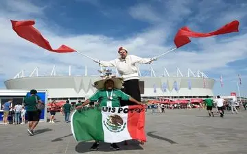 آغاز دیدار کره جنوبی - مکزیک