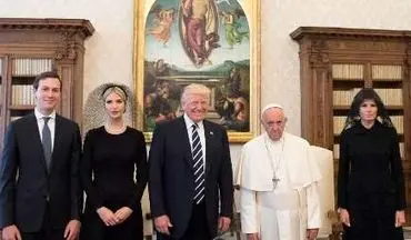 پاپ لبخند همیشگی خود را از ترامپ دریغ کرد