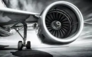 تصاویری از قدرت‌نمایی موتور یک هواپیما حین تیک‌آف