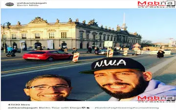 سلفی اشکان دژاگه در برلین (عکس)