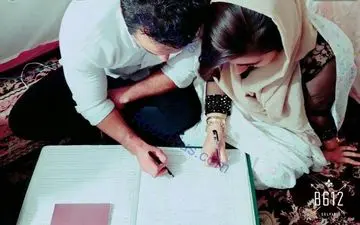 زوج زلزله زده سرپل ذهاب زندگی مشترک خود را در چادر آغاز کردند+عکس