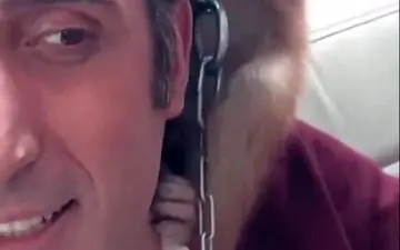 میمون بازی بازیگر معروف تلویزیون! + عکس