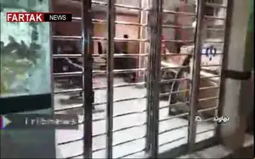 تخریب اماکن عمومی نهاوند + فیلم