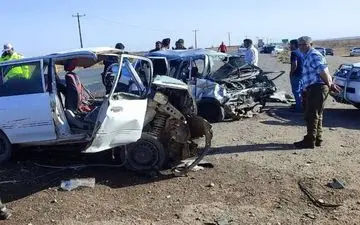 تصادف خونین در محور ‌تربت‌جام به تایباد با ۲ کشته و ۷ مجروح