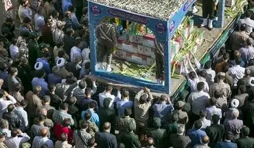 کرمانشاه - تشییع پیکر 34 شهید گمنام دفاع مقدس