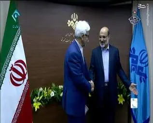 ورود هاشمی طبا به سازمان صدا و سیما + تصاویر