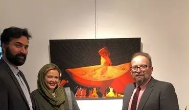 تصویری از بهاره رهنما و همسرش؛ اینبار در یک نمایشگاه نقاشی