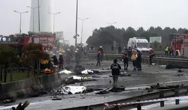 سقوط هلی کوپتر در ترکیه + تصاویر