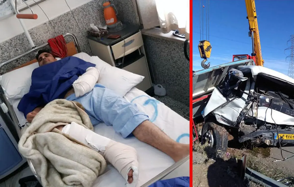 نجات معجزه آسای راننده ایسوز از مرگ در جنوب تهران +تصاویر 