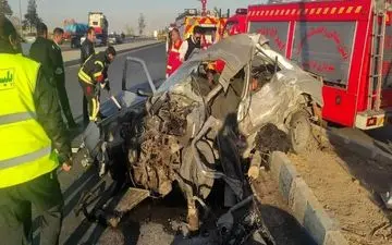 تصادف زنجیره‌ای در اصفهان با ۴ مصدوم و ۲ جان باخته