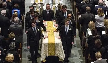 مراسم تشییع جنازه مادر جرج بوش + عکس