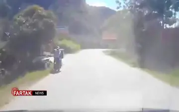 خطری که از بیخ گوش کودک گذشت! + فیلم