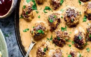 طرز تهیه کوفته ریزه با سس کشک!